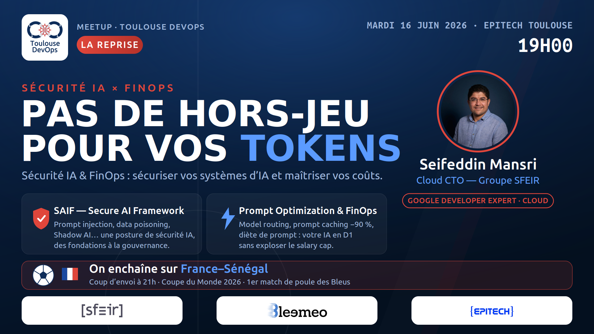Visuel de l'événement : Sécurité IA & FinOps sous le même maillot